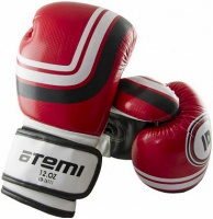 перчатки боксерские atemi ltb-16111, 6 унций s/m, красные
