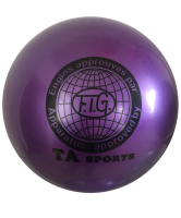 мяч для художественной гимнастики rgb-101, 15 см, фиолетовый