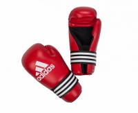 перчатки полуконтакт adidas semi contact gloves красные adibfc01